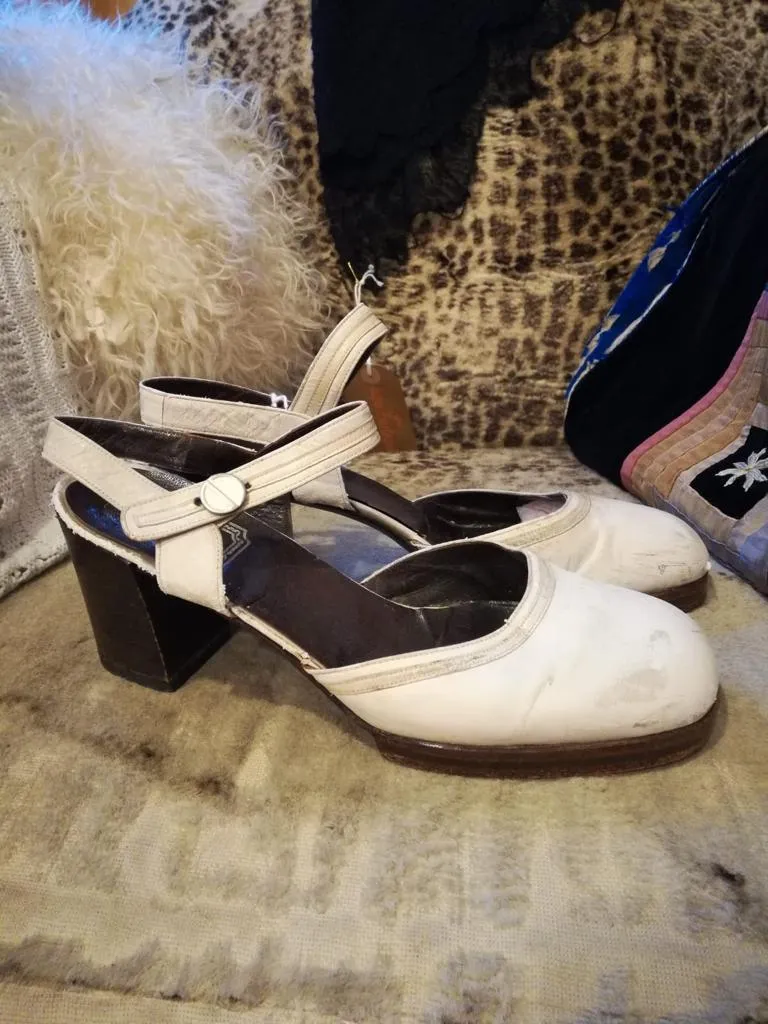 1960s White Christian Dior Heels