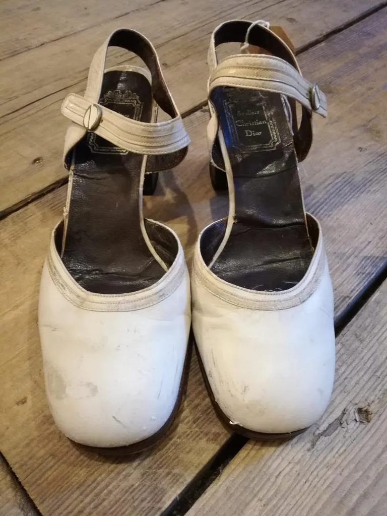 1960s White Christian Dior Heels