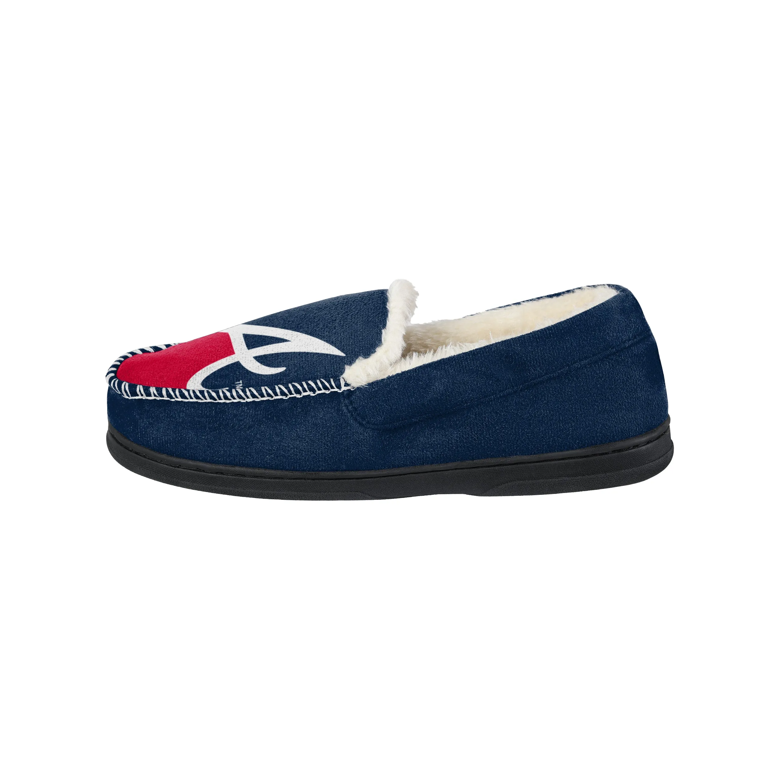 ATLANTA BRAVES MEN'S COLOR BLOCK MOCCASINS
