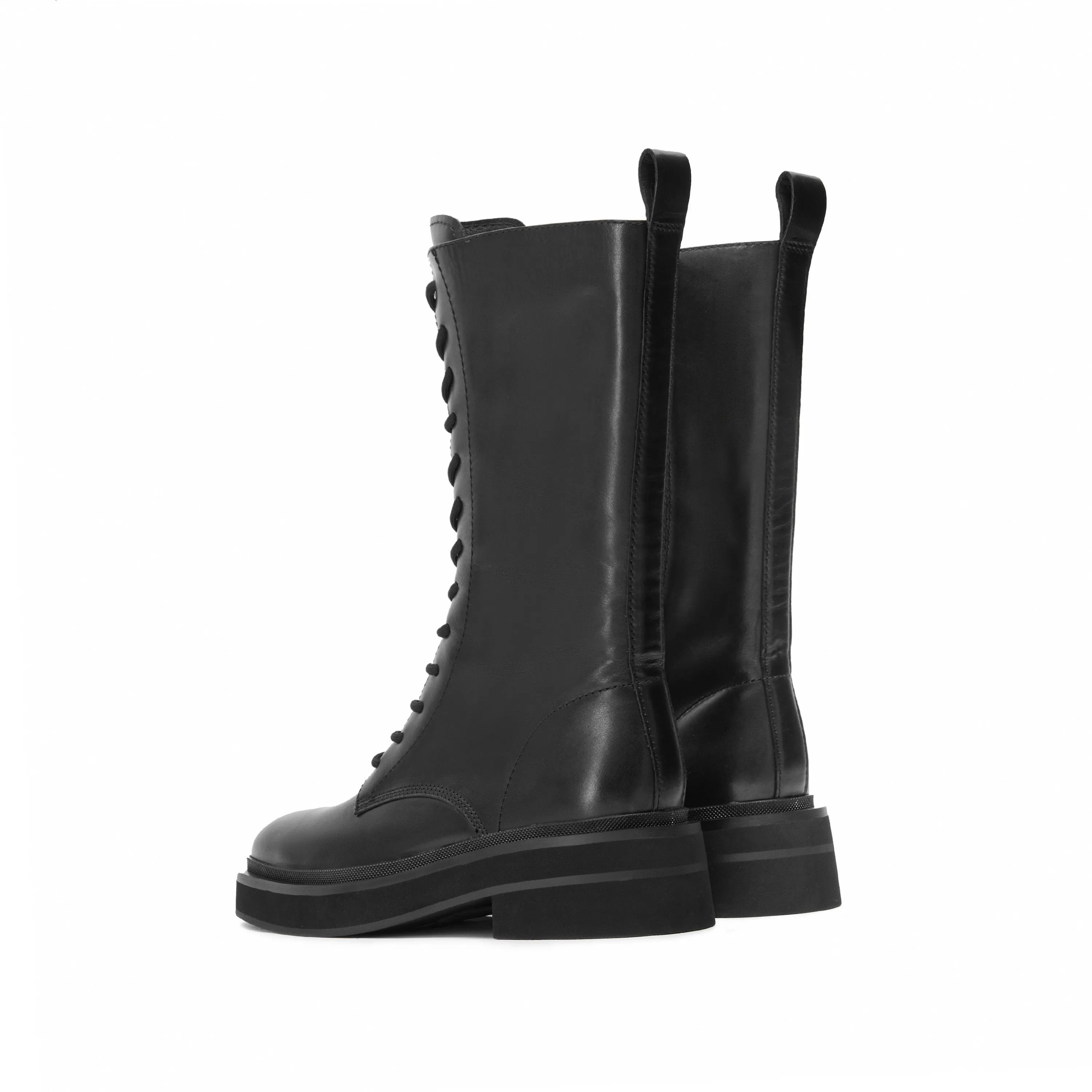 Black Lace Up Combat Boots