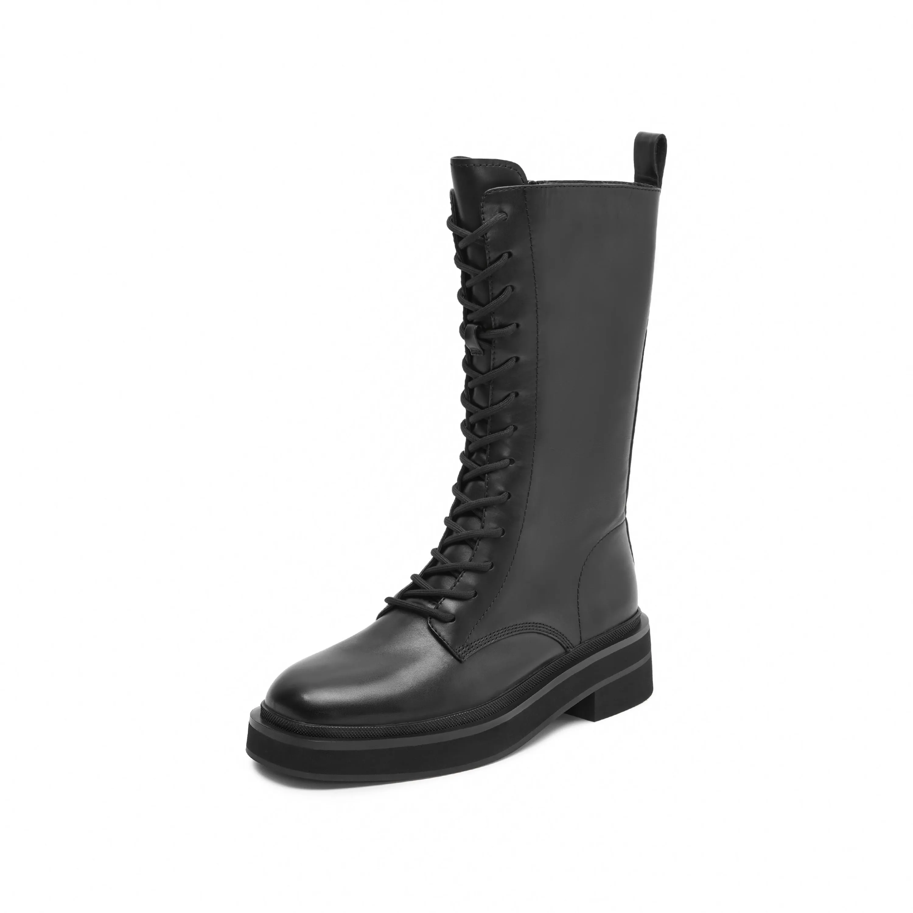 Black Lace Up Combat Boots