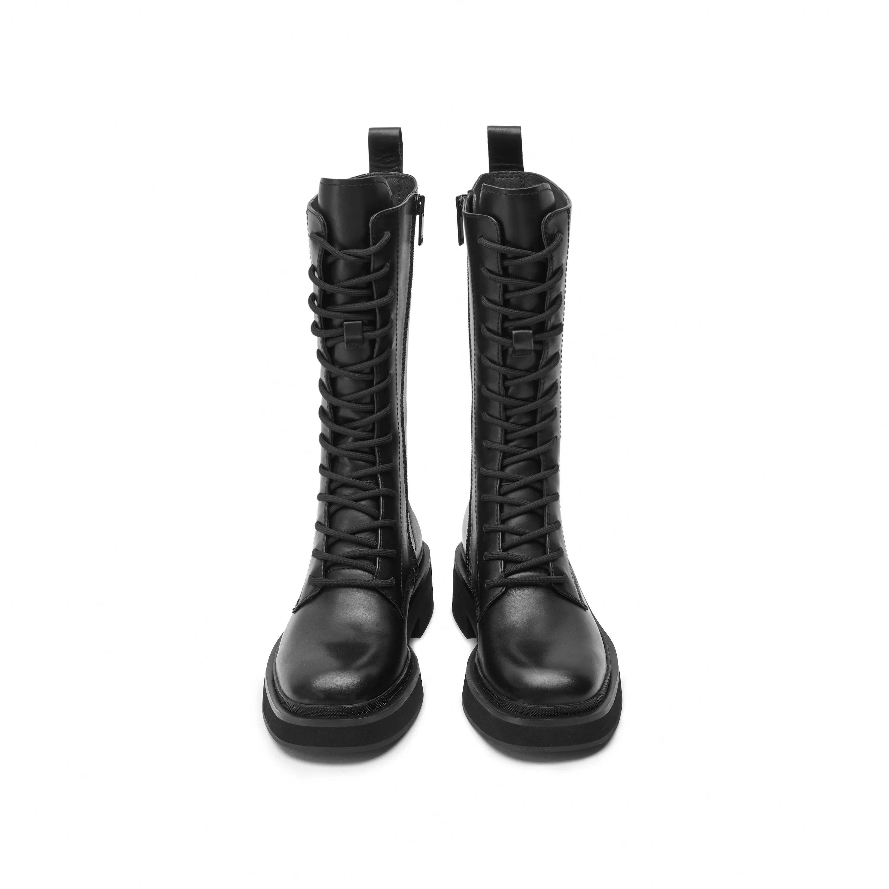 Black Lace Up Combat Boots