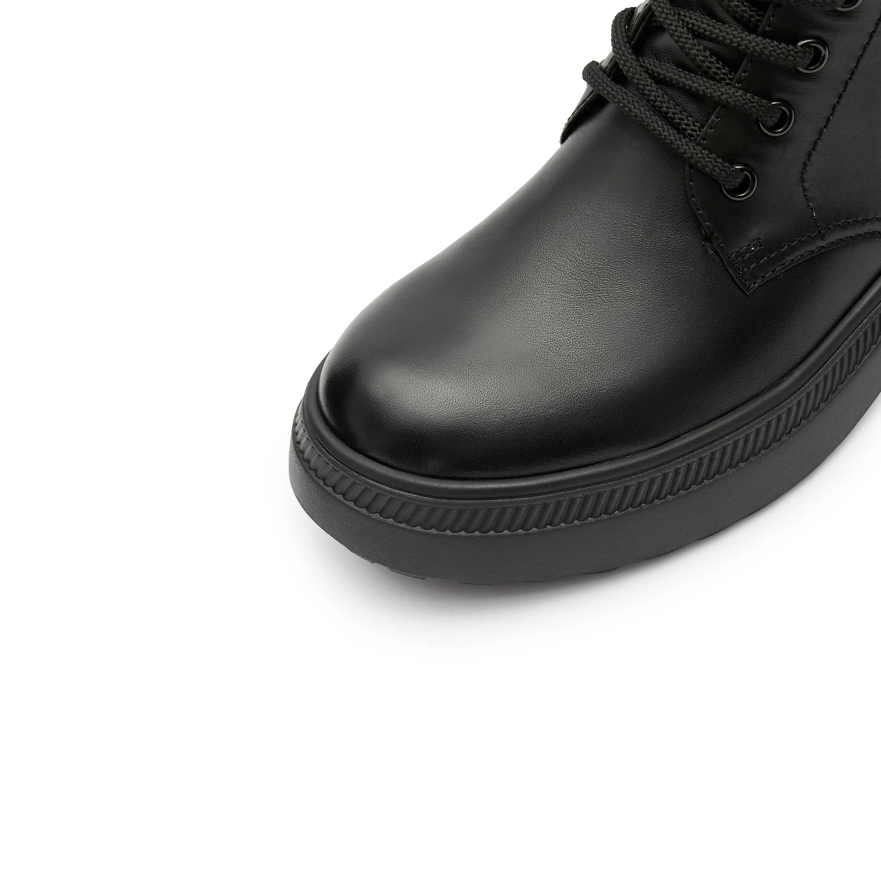 Black Lace Up Combat Sock Boots