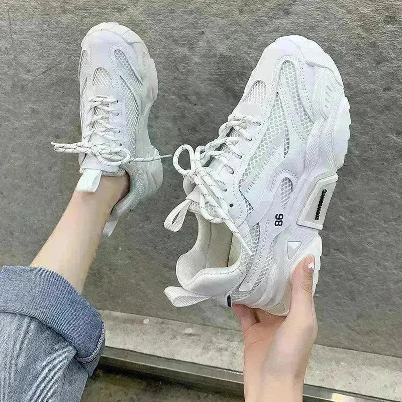 Candy-colored Thick-soled Increase Fashion Sneakers Women