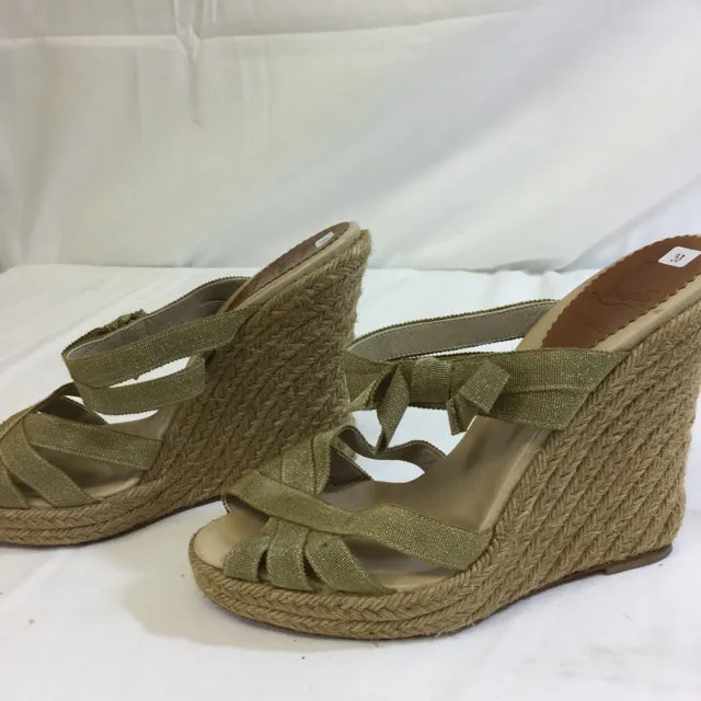 Christian Louboutin Signed Wedge Espadrilles. Size 38