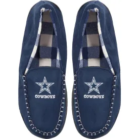 DALLAS COWBOYS MEN'S MOCCASIN SLIPPERS