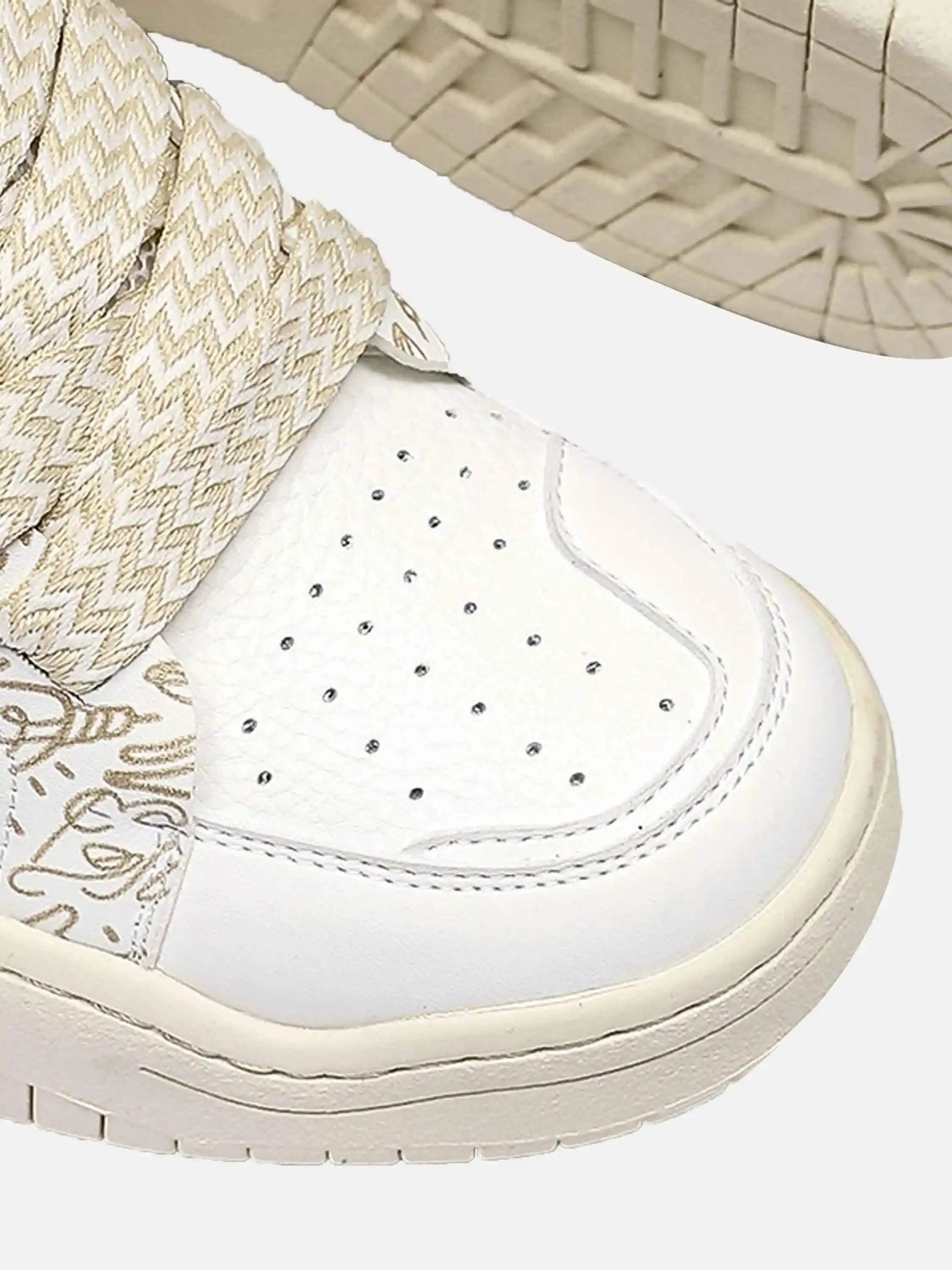 Disguisen Cartoon Thick-Soled Bread Button Shoes