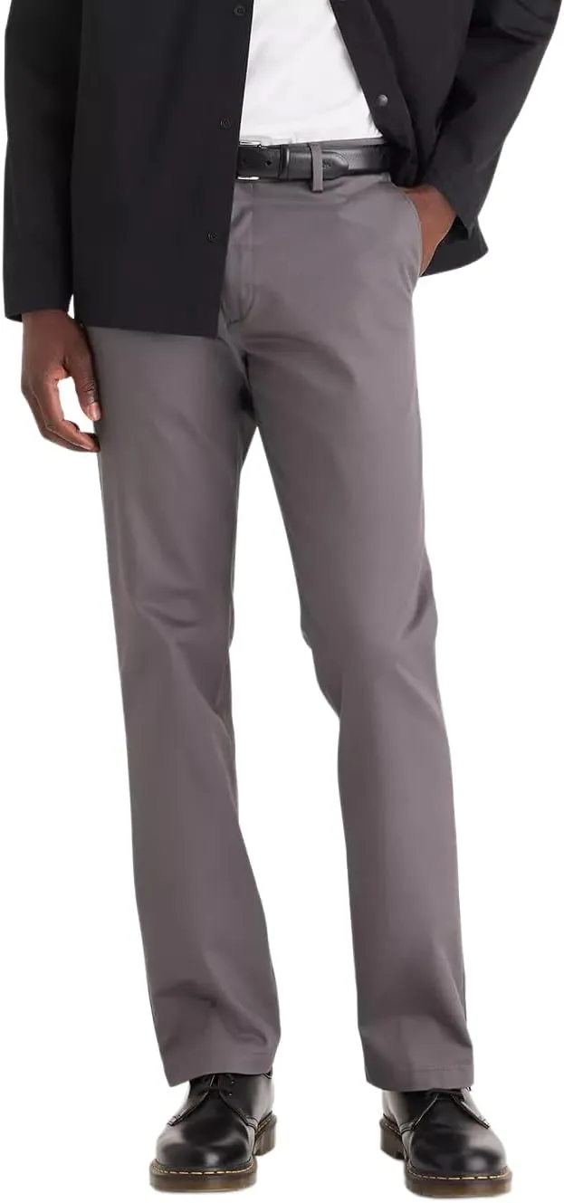 Dockers Men's Straight Fit Signature Lux Cotton Stretch Khaki Pant
