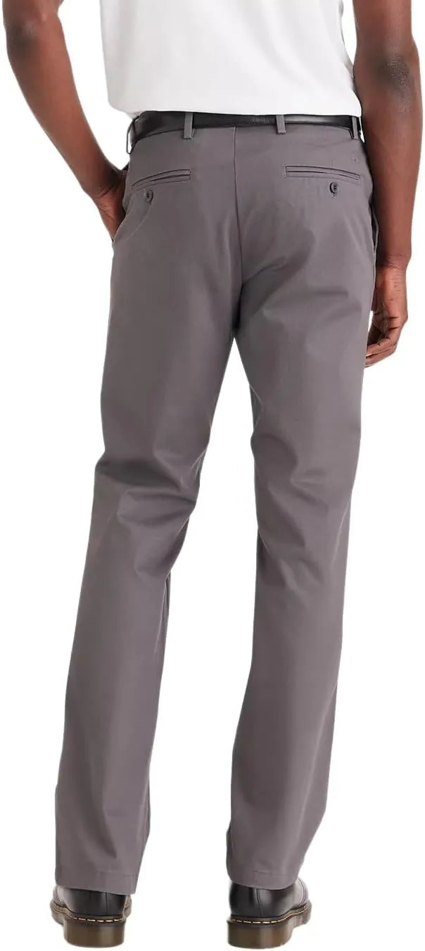 Dockers Men's Straight Fit Signature Lux Cotton Stretch Khaki Pant