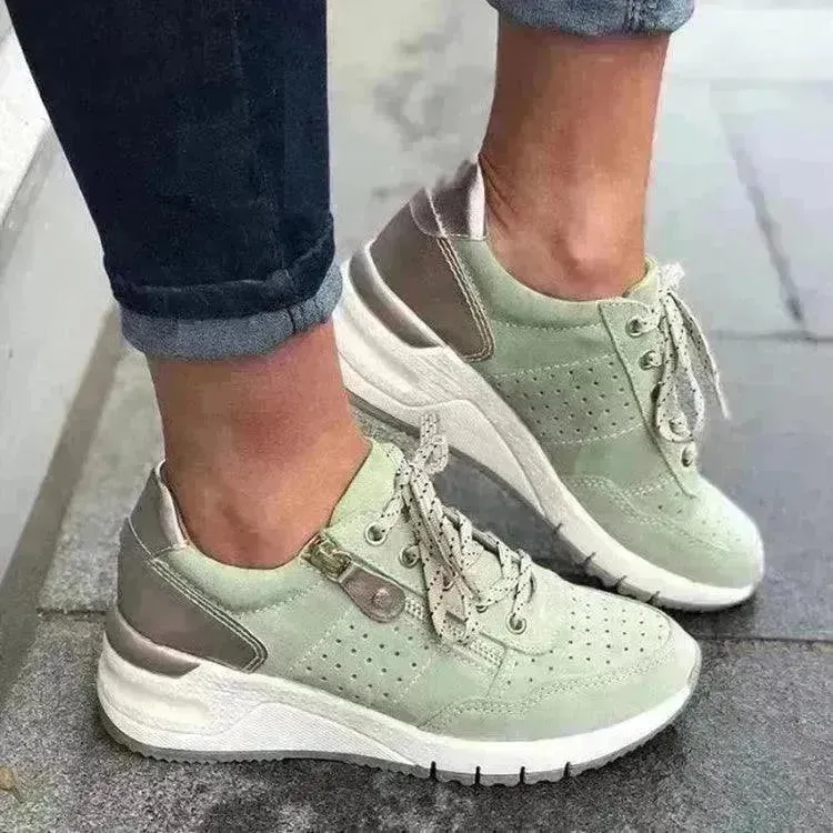 Fashion Lace-up Sneakers Women Cozy Thick-soled Sports Sneakers Shoes foe women