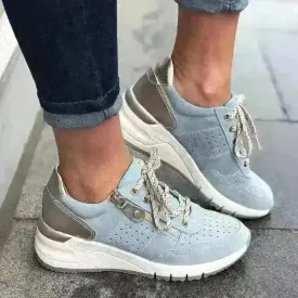 Fashion Lace-up Sneakers Women Cozy Thick-soled Sports Sneakers Shoes foe women