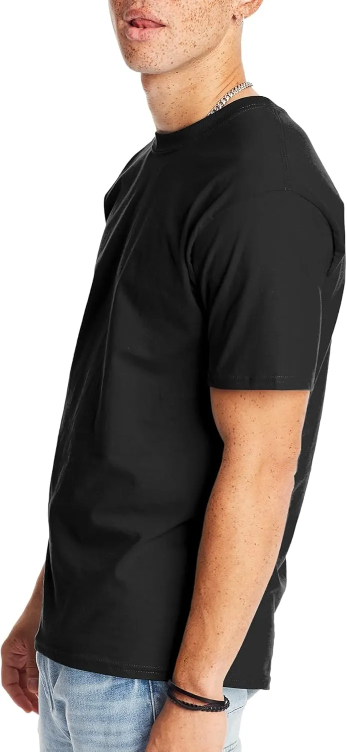 Hanes Men's Beefy-t T-Shirt, Heavyweight Cotton Tee, 1 Or 2 Pack, Big & Tall