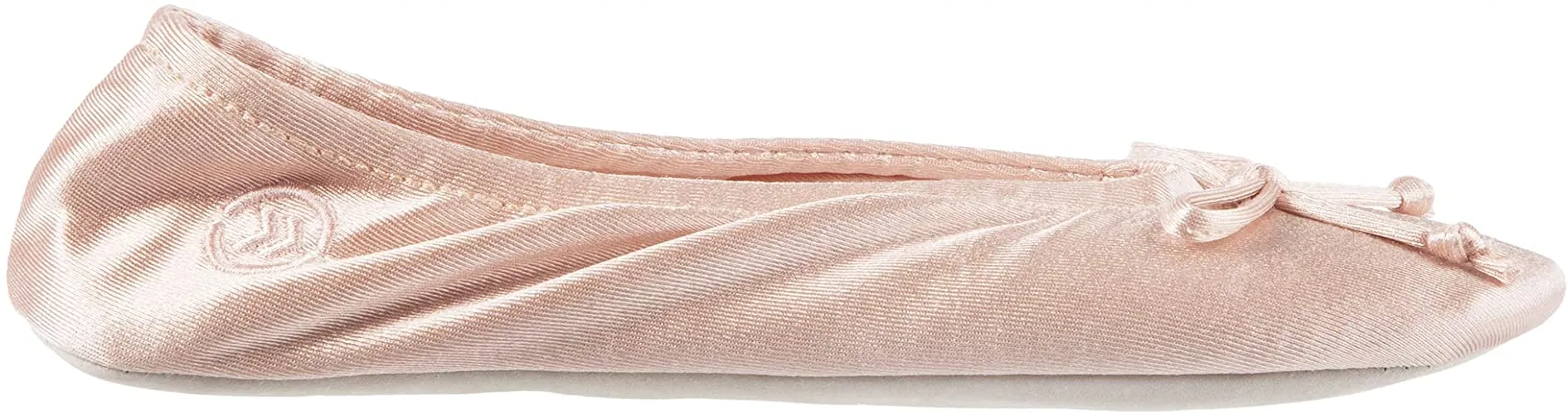 Isotoner Satin Ballerina Slipper 9i779 Pink