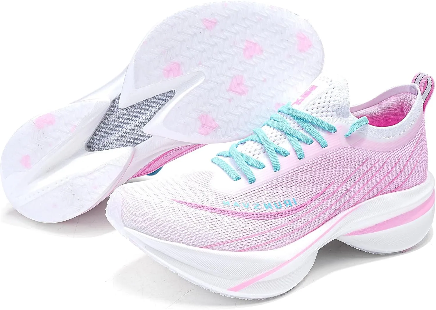 Men's and Women's Carbon Plate Running Shoes  Lightweight Breathable Sneakers for Training, Walking, Gym, Commuting  Supportive Athletic Footwear