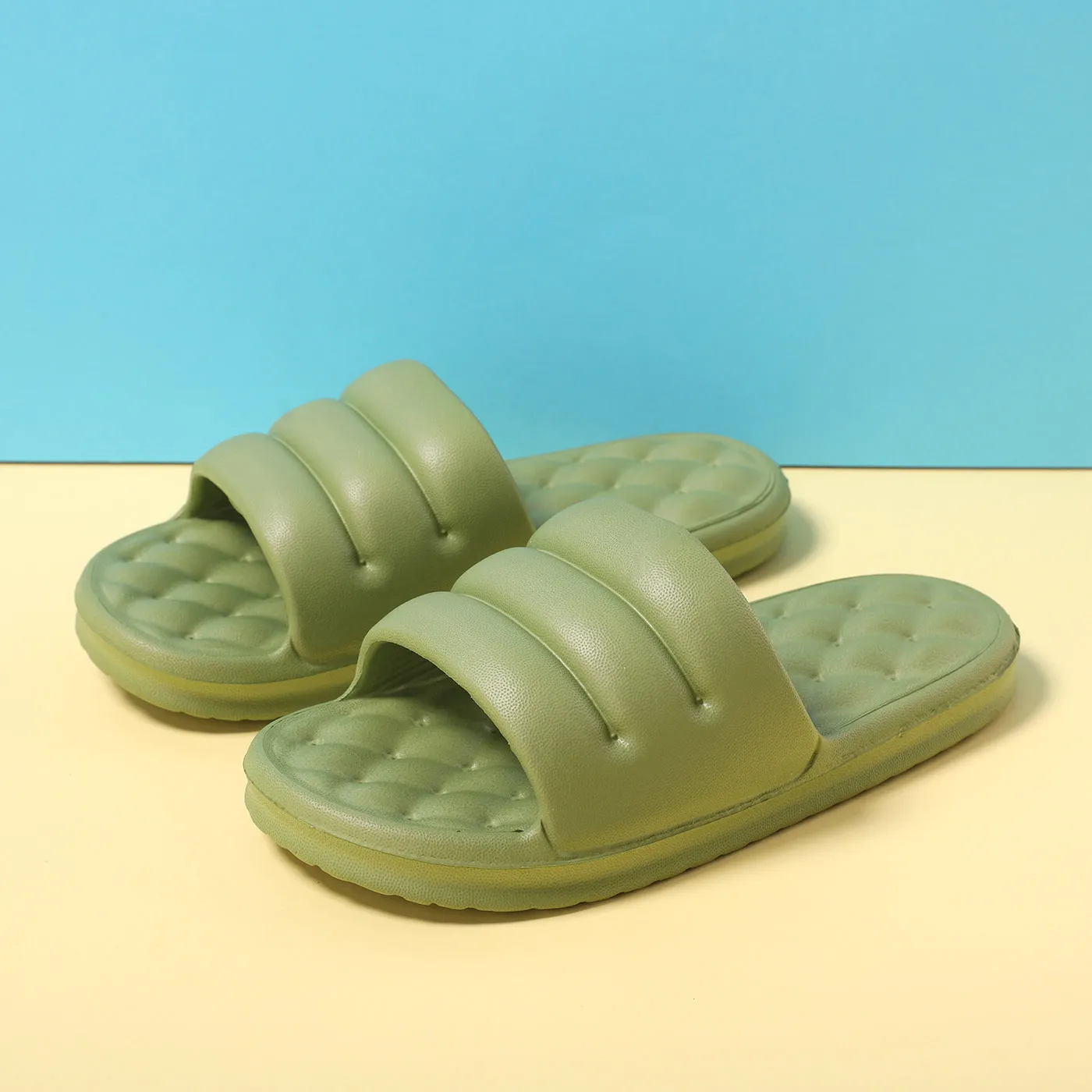 Mute EVA Sofa Slides Women Thick Sole Soft Indoor Slippers Women Anti-slip Sandals Men Summer Platform Women Shoes Bath