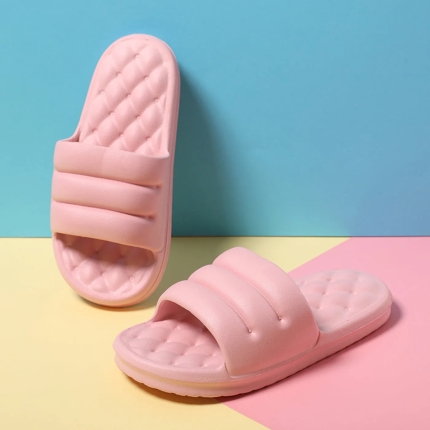 Mute EVA Sofa Slides Women Thick Sole Soft Indoor Slippers Women Anti-slip Sandals Men Summer Platform Women Shoes Bath