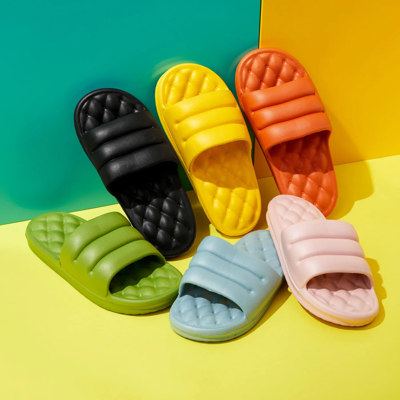 Mute EVA Sofa Slides Women Thick Sole Soft Indoor Slippers Women Anti-slip Sandals Men Summer Platform Women Shoes Bath