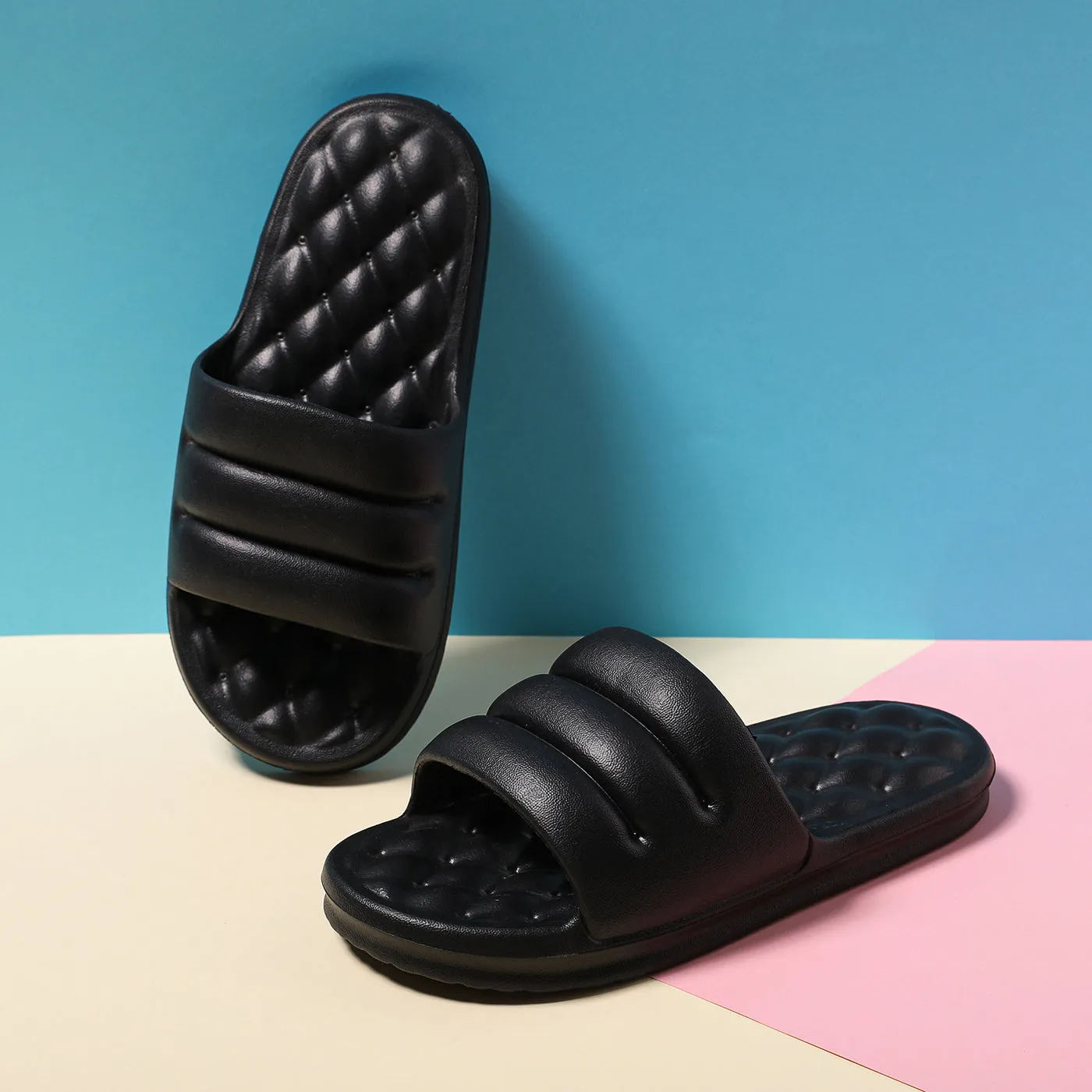Mute EVA Sofa Slides Women Thick Sole Soft Indoor Slippers Women Anti-slip Sandals Men Summer Platform Women Shoes Bath
