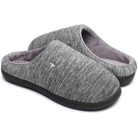 New Mens Comfort Memory Foam Slippers Warm Indoor Outdoor House Shoes, Sz 13-14