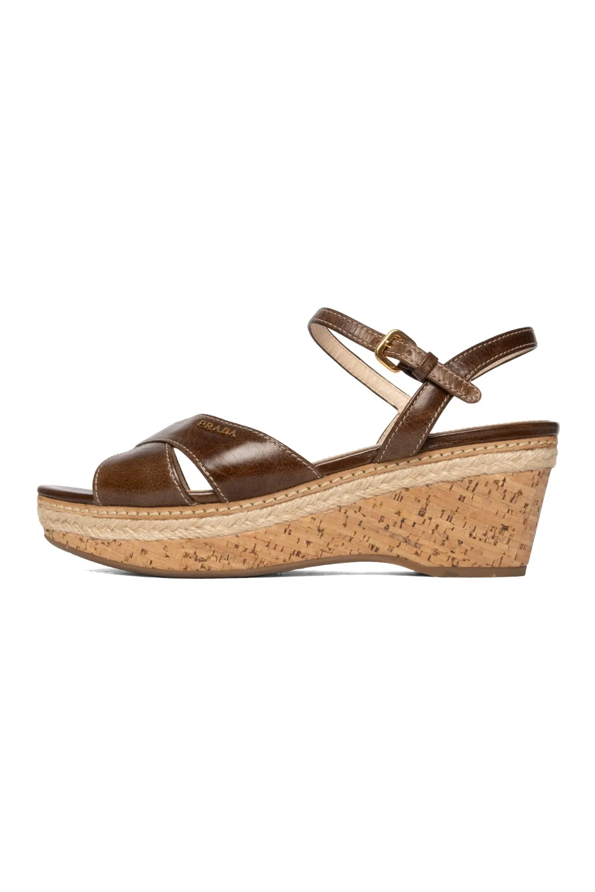 Prada Size 39 Wedge Espadrilles