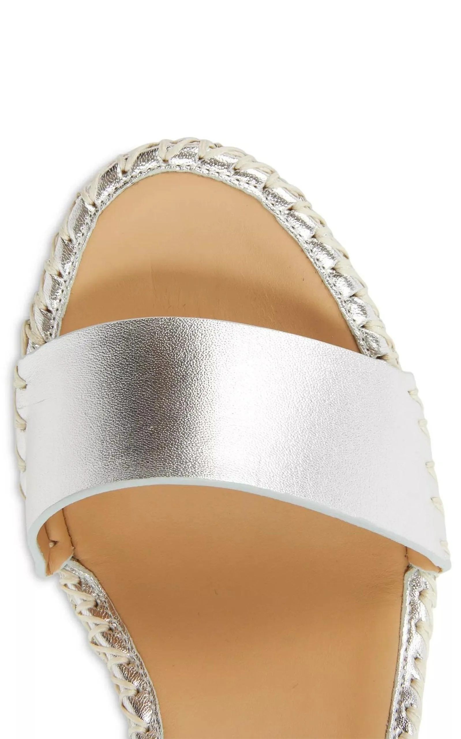 Rockstud Metallic Wedge Sandals