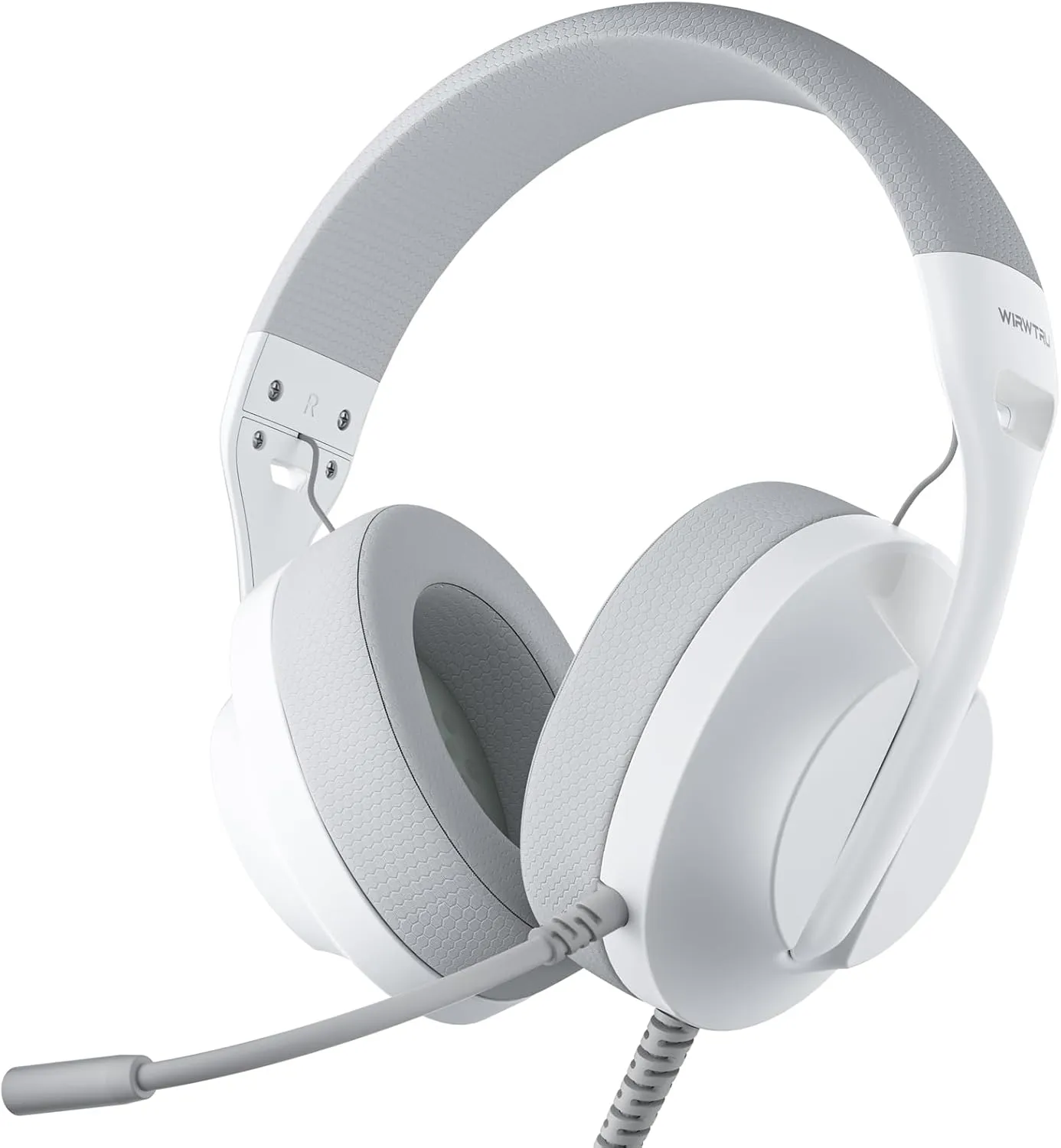 S30 Gaming Headset with Microphone,198g Lightweight Design, Gaming Headphones for Xbox, Xbox Series X|S, PS5, PS4,Switch, PC, Noise Cancelling Mic, Soft Earmuffs,3.5MM Wired (White)