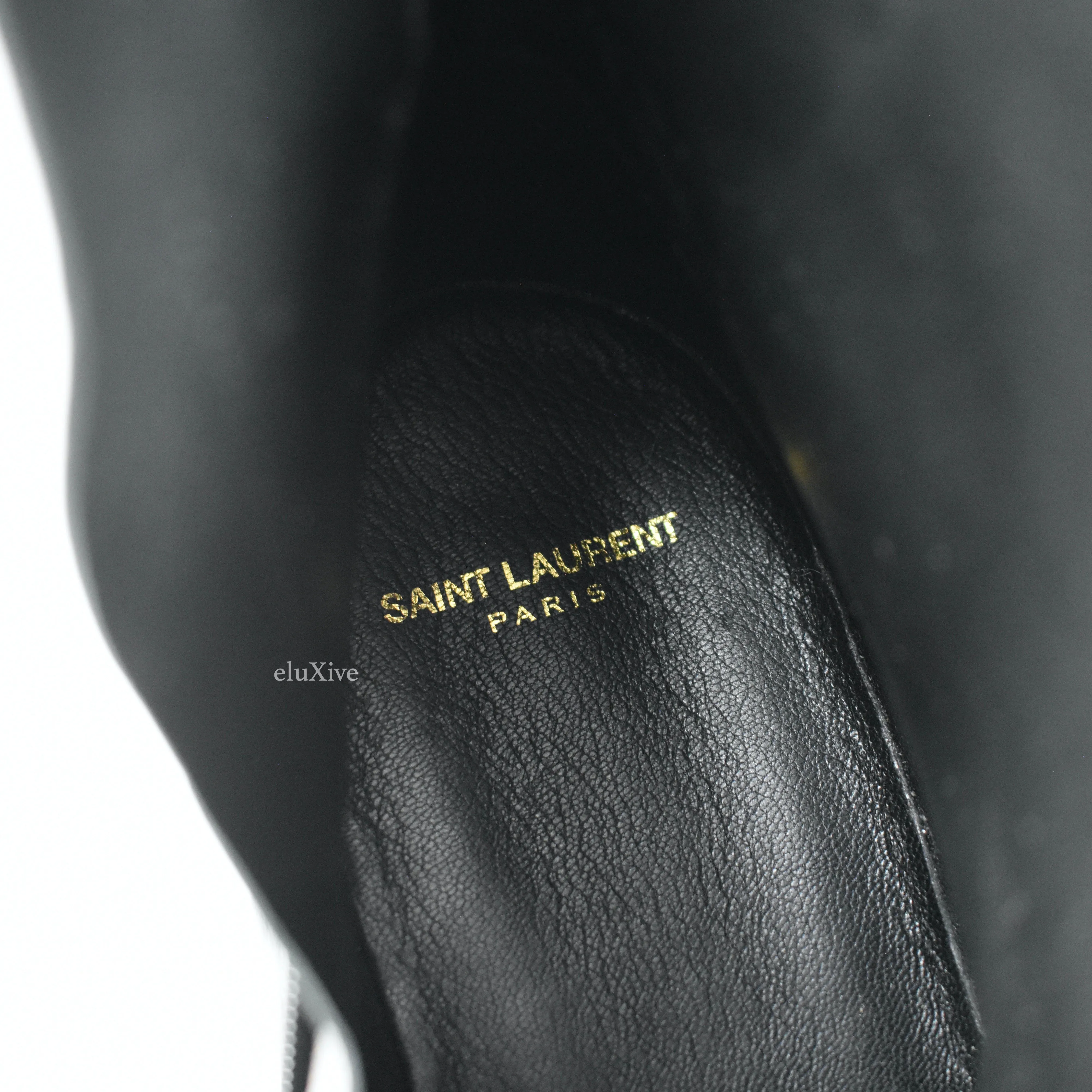 Saint Laurent - Black Leather Zippered Joey Boots