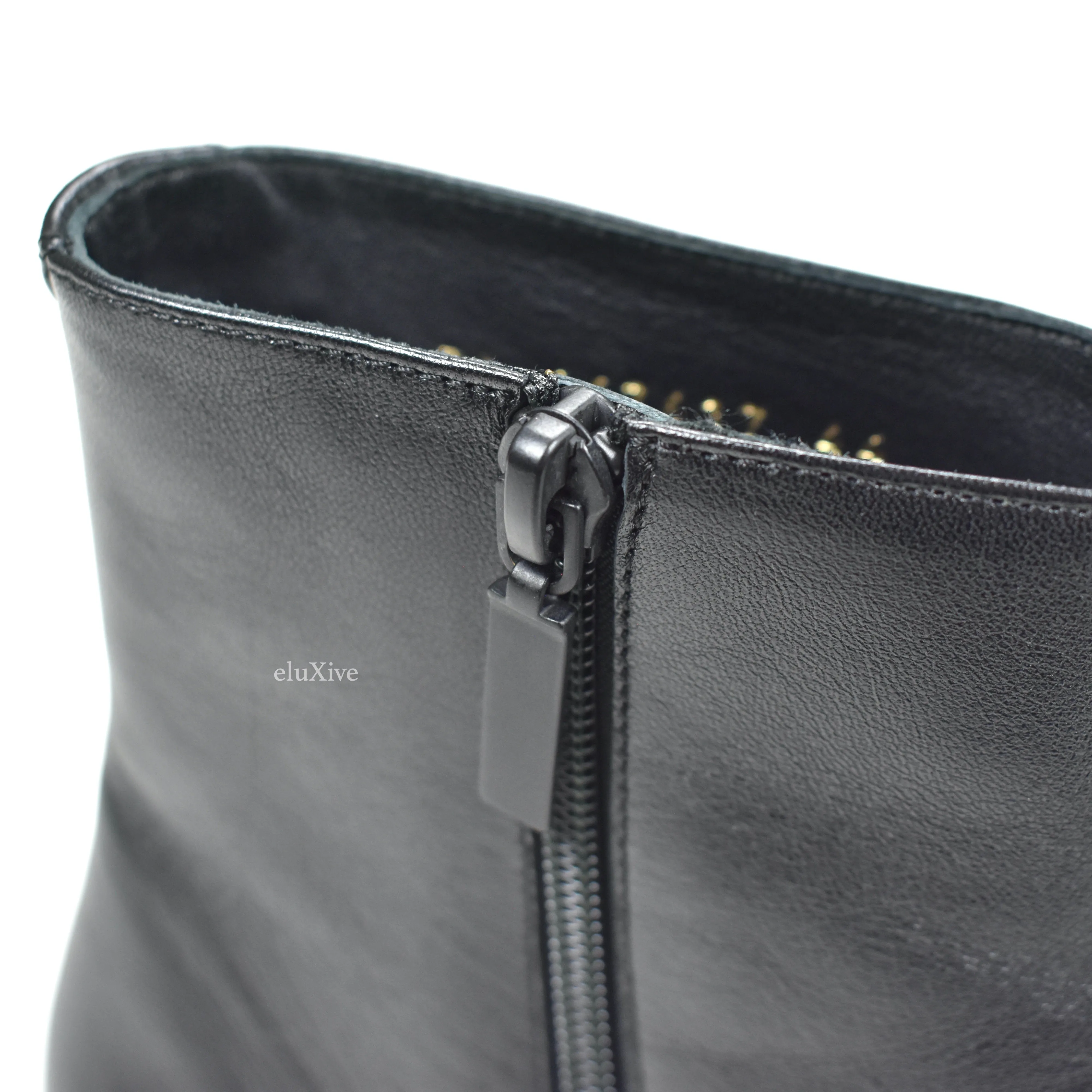 Saint Laurent - Black Leather Zippered Joey Boots