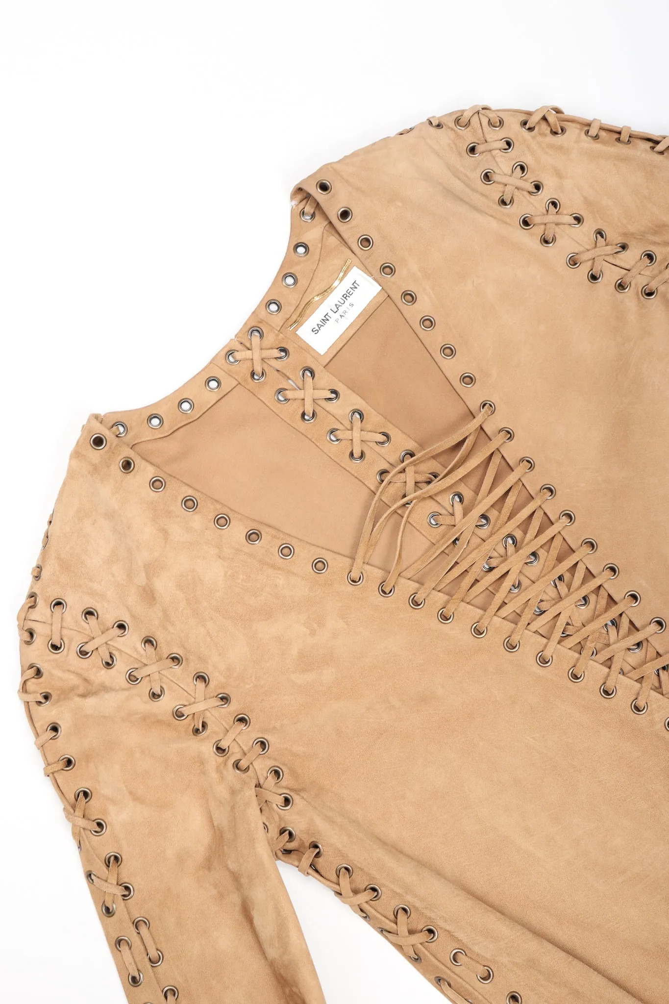 Suede Laced Minidress