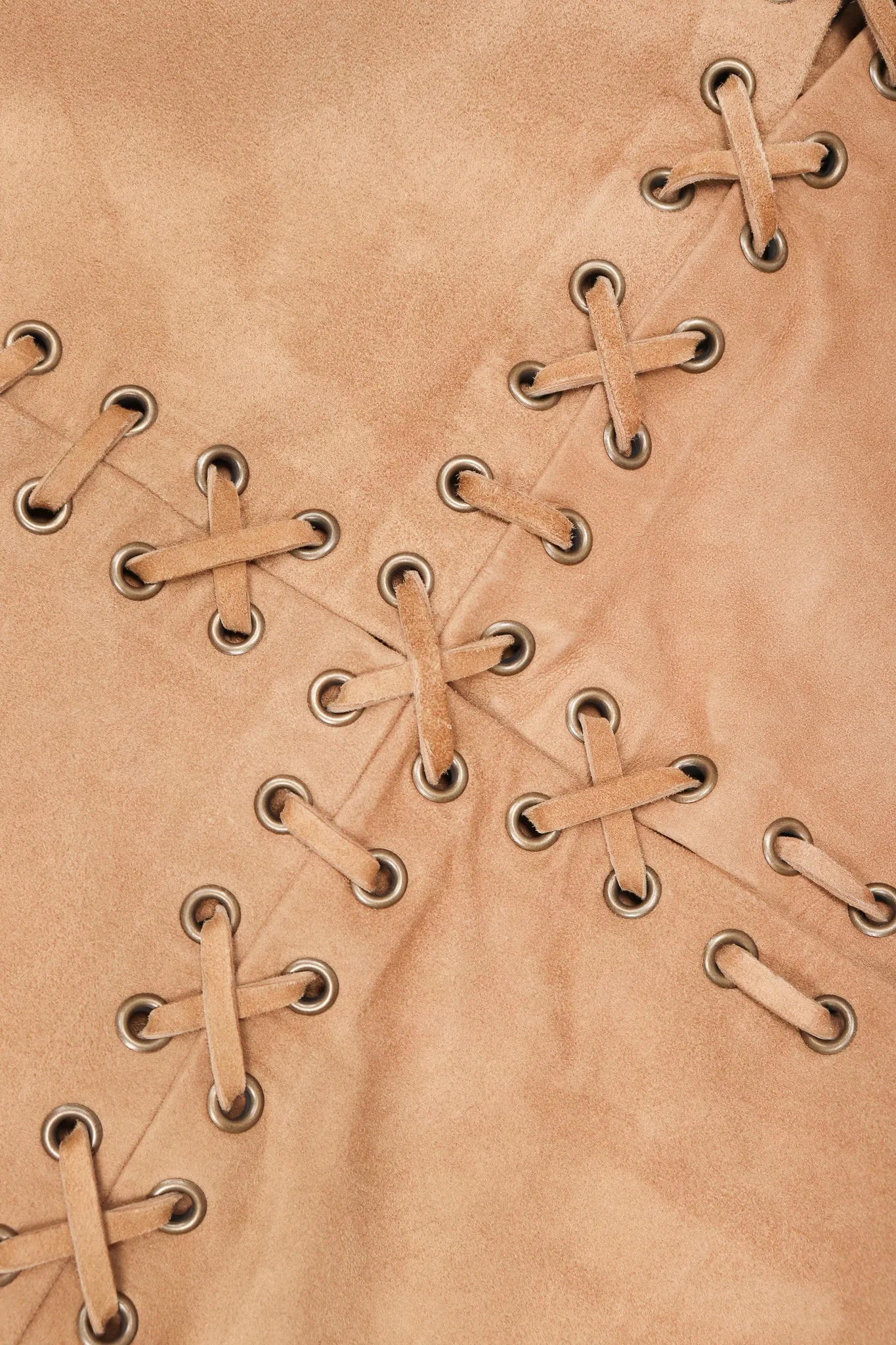 Suede Laced Minidress