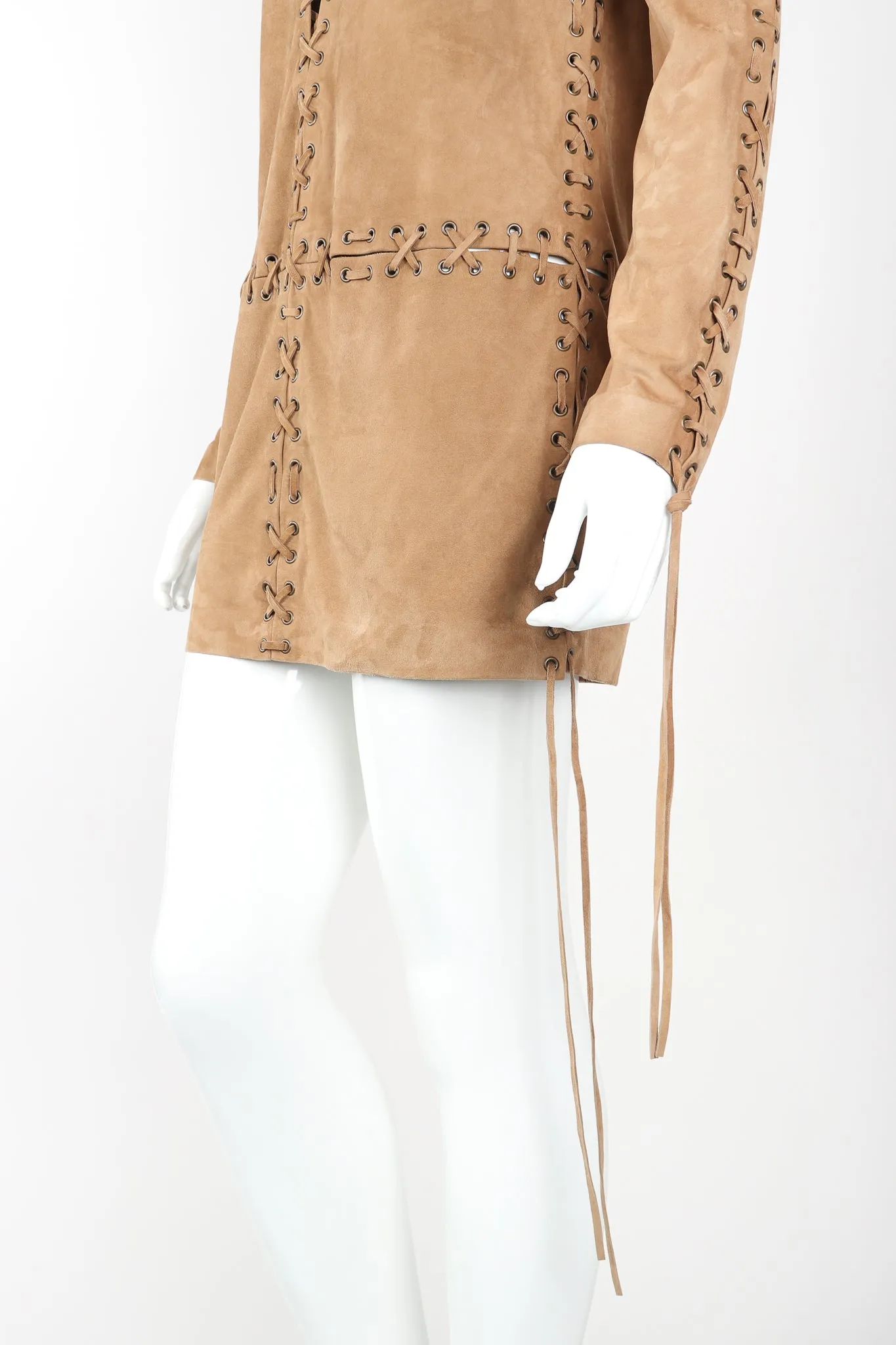 Suede Laced Minidress