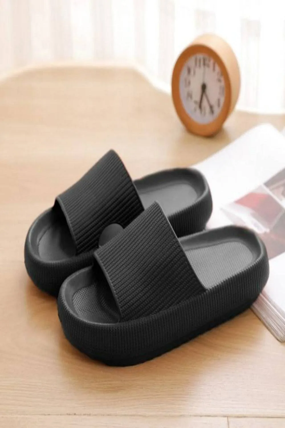 Thick Platform Comfy Rubber Slide Sandals
