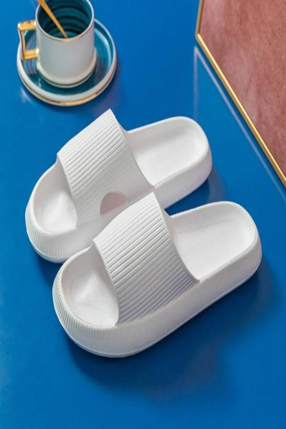 Thick Platform Comfy Rubber Slide Sandals