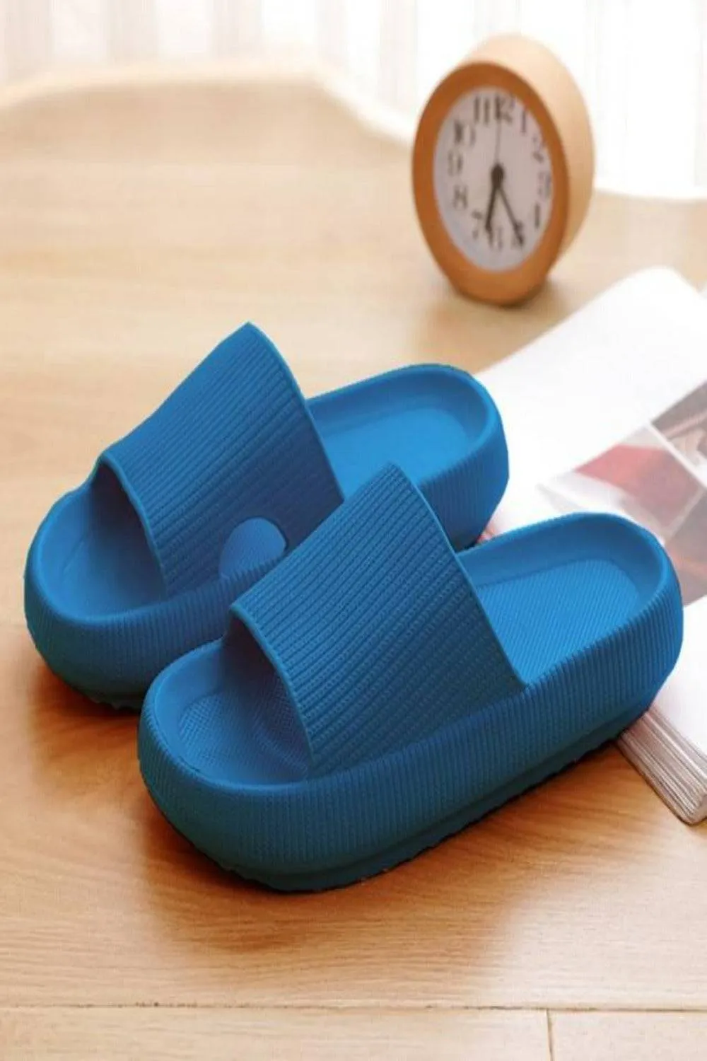 Thick Platform Comfy Rubber Slide Sandals