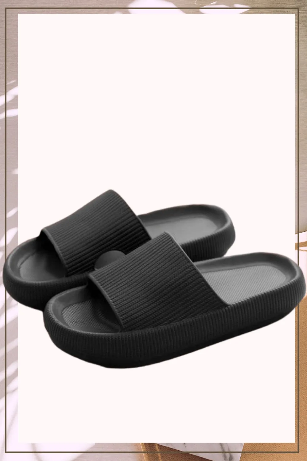 Thick Platform Comfy Rubber Slide Sandals