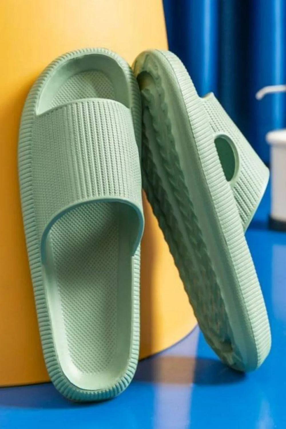 Thick Platform Comfy Rubber Slide Sandals