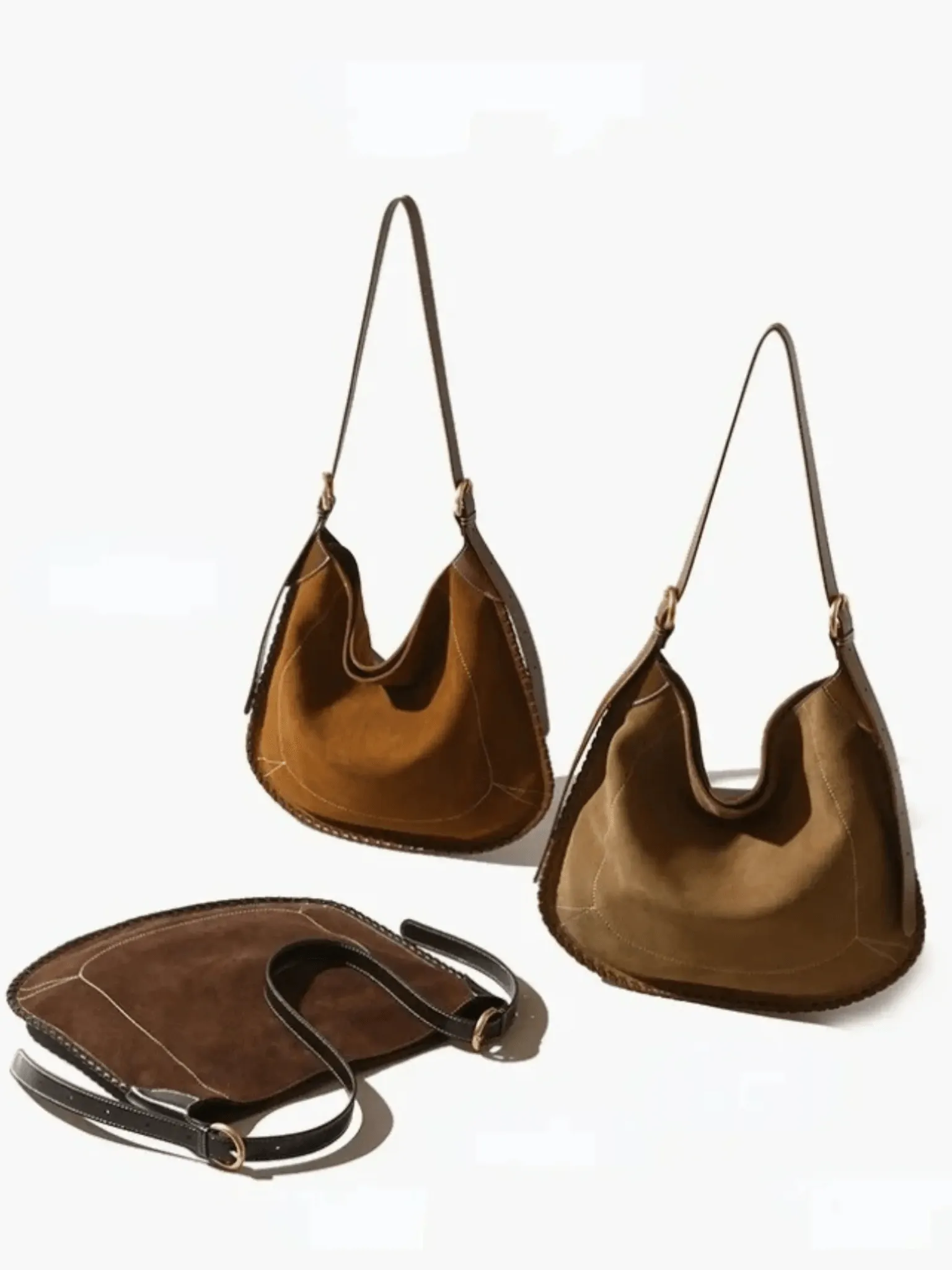 Verona | Suede Leather Hobo Bag