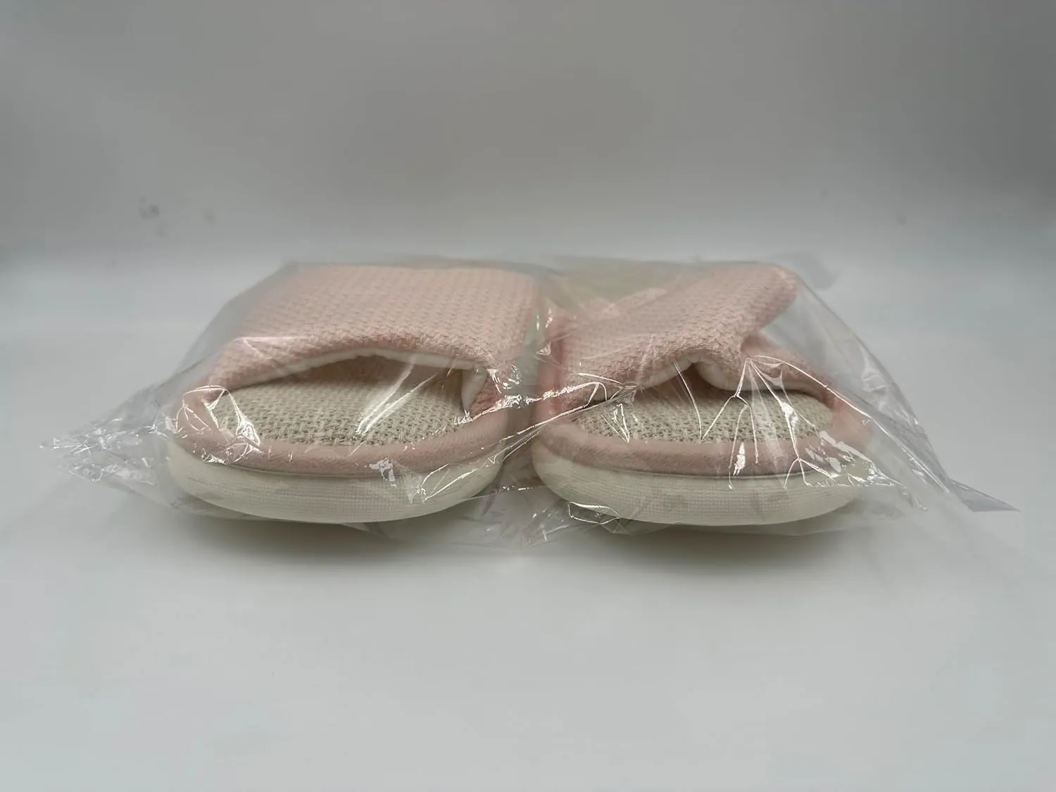 Women's Linen Slippers Cloth Slippers Soft Thick Soled Slippers Open Toe Slip On Bedroom Shoes With Memory Foam