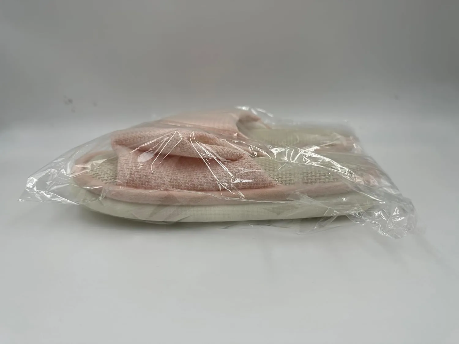 Women's Linen Slippers Cloth Slippers Soft Thick Soled Slippers Open Toe Slip On Bedroom Shoes With Memory Foam