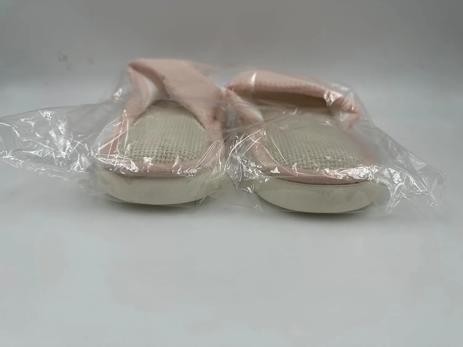 Women's Linen Slippers Cloth Slippers Soft Thick Soled Slippers Open Toe Slip On Bedroom Shoes With Memory Foam