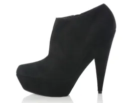 YSL Black Suede Aliama Ankle Boots