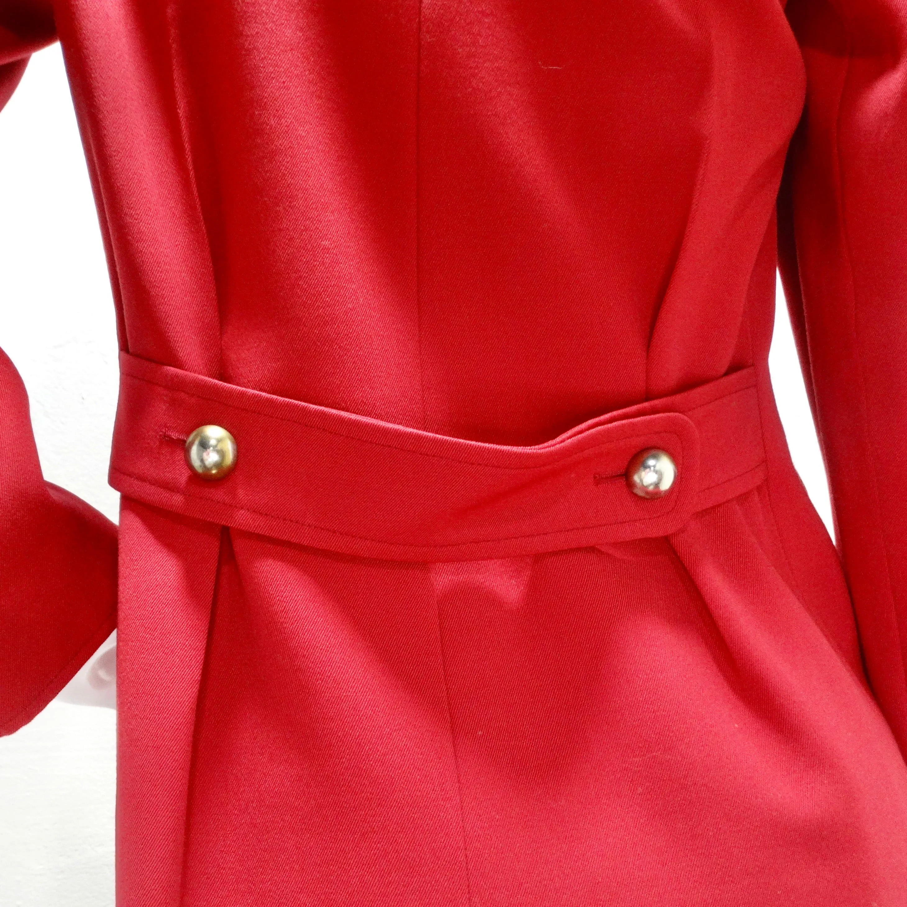 Yves Saint Laurent 1980s Red Blazer