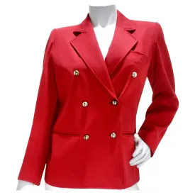 Yves Saint Laurent 1980s Red Blazer